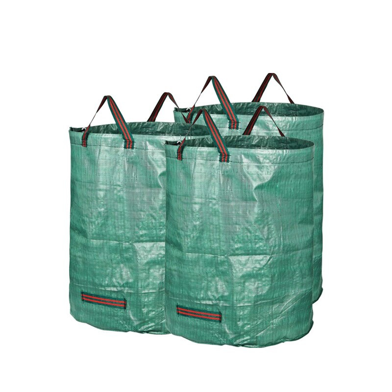 76*45cm 120L pp ronda de jardinería de bolsa de jardín planta flor bolsa de basura portátil balde para desechos plegable basura