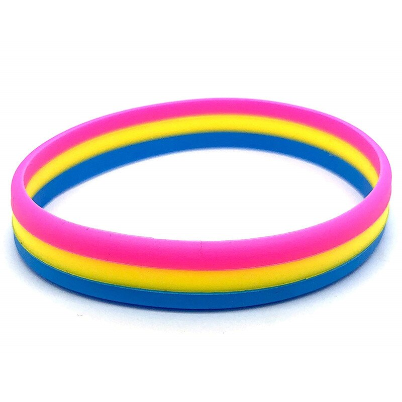 LGBT pride gay rainbow Silicon Bracelet for women man Boy Girl Symbol Gay Pride Lover Friendship Bracelets Man Jewelry: SLH003009