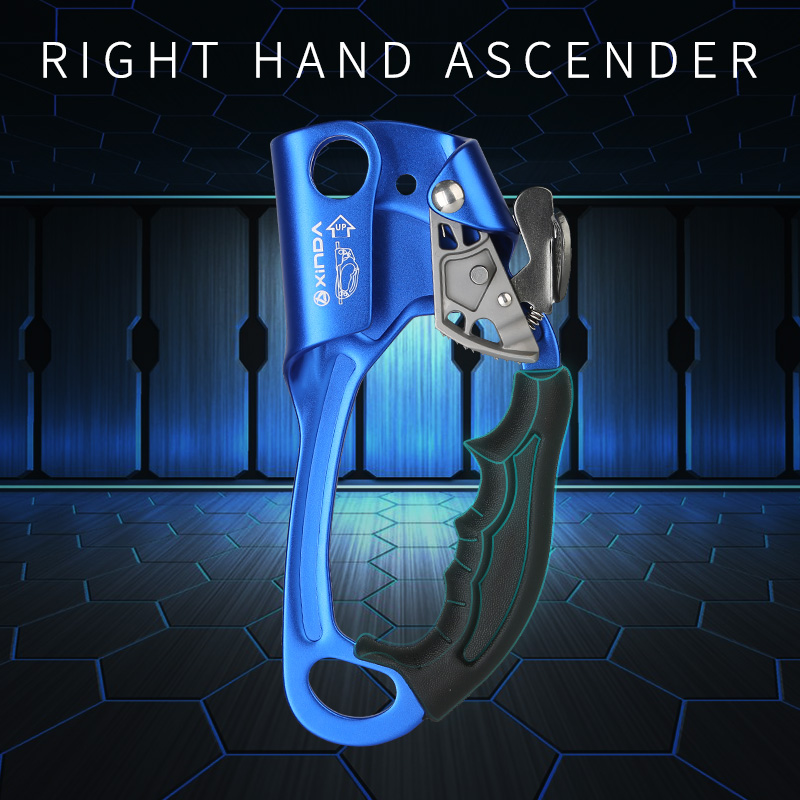 XINDA Outdoor Sports Rock Climbing SRT Right Hand Ascender Device Mountaineer Handle Ascender Climbing Rope Tools