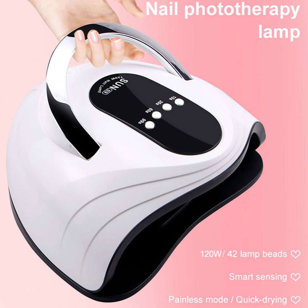 Sun S9-lámpara UV LED para secar esmalte, de uñas en Gel, para manicura, Reino Unido, EE. UU., con pantalla LCD