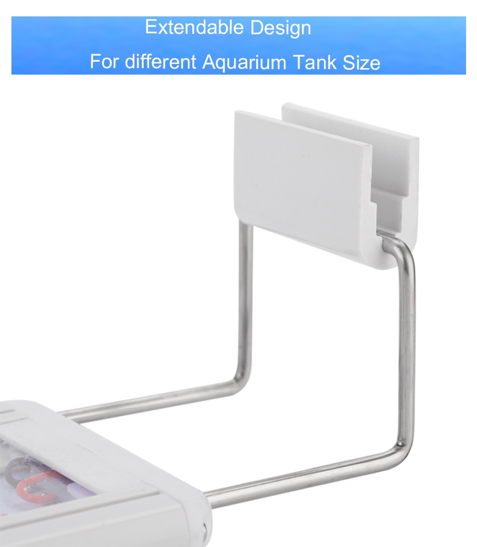 8W-13W LED Aquarium Lighting Fresh Water Adjustable Clip-on Fish LED Lamp for Tanks Aqua Plants Grow Light