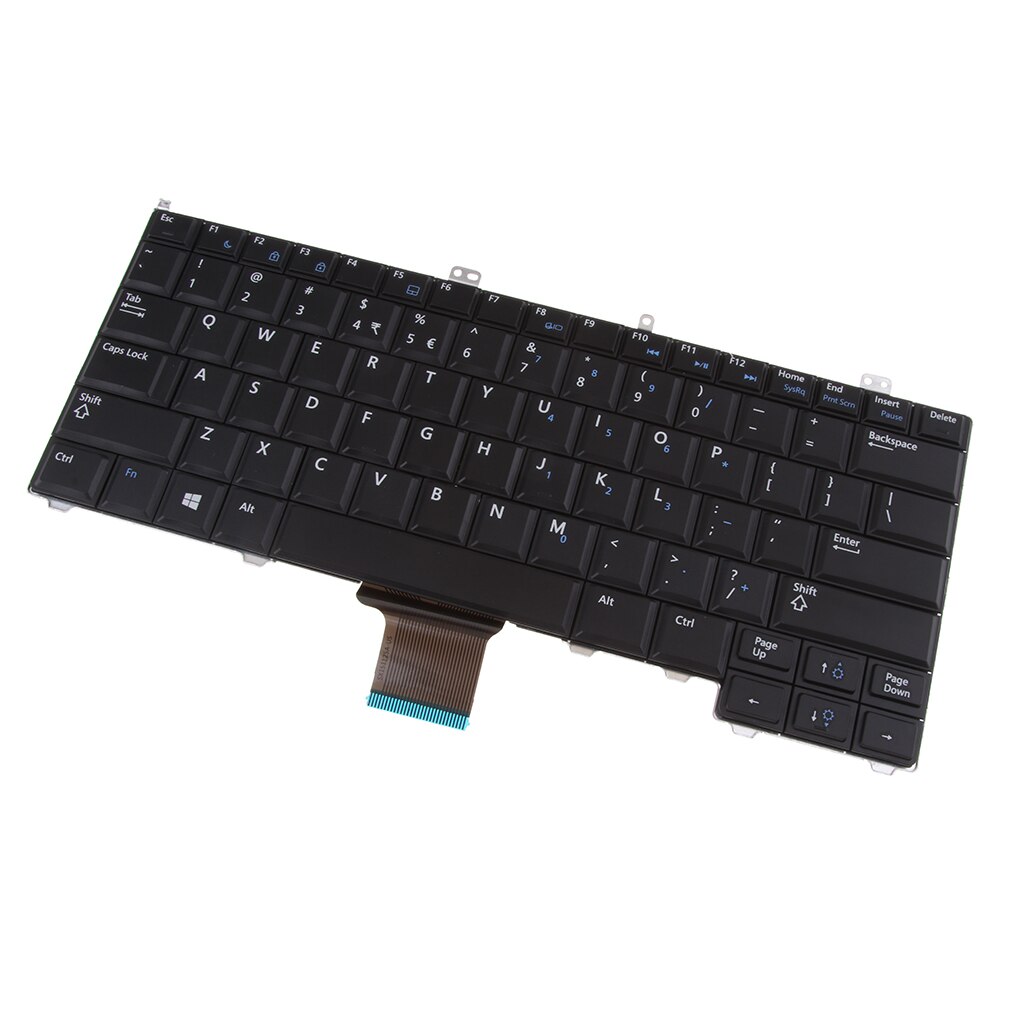 US English Layout Laptop Keyobard Replacement for Dell Latitude 12 7000 E7240 E7440 E7420 Keyboard with NumpadEnter