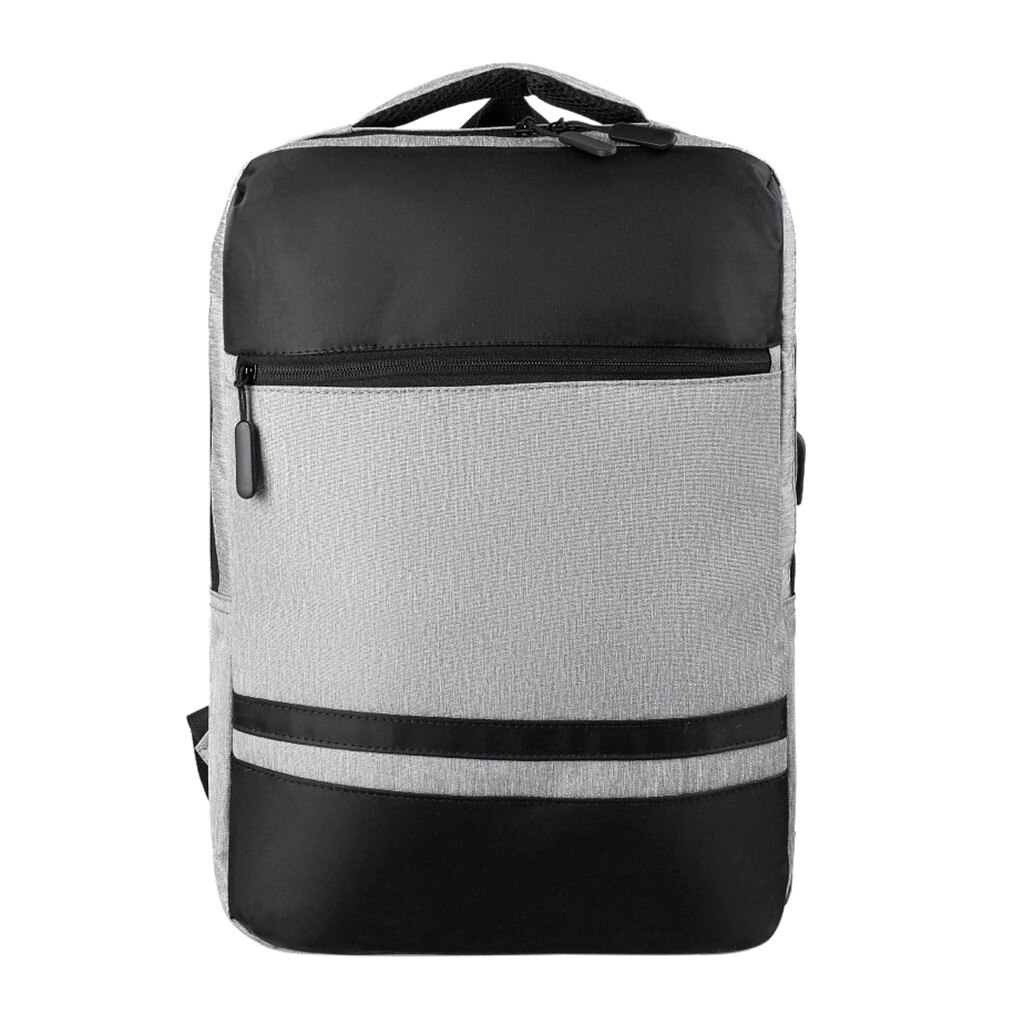 Aelicy 1 Pc Stijlvolle Vrouwen Mannen Schouder Canvas Draagbare Grote Rugzak Mannen Mannelijke Canvas Rugzak Grijs Casual Rugzakken 113