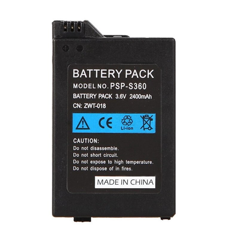 2pcs 3.6V 2400mAh Rechargeable Battery For Sony PSP2000 PSP 2000 PSP 3000 PSP2000 PSP3000 PlayStation Replacement batteries