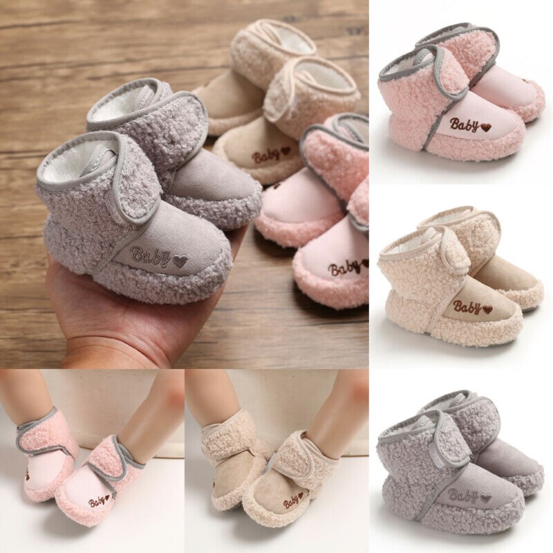 0-18M Peuter Baby Jongens Meisjes Winter Warme Snowboots Soft Sole Crib Katoenen Schoenen Pasgeboren Laarzen Baby meisje Winter Schoenen