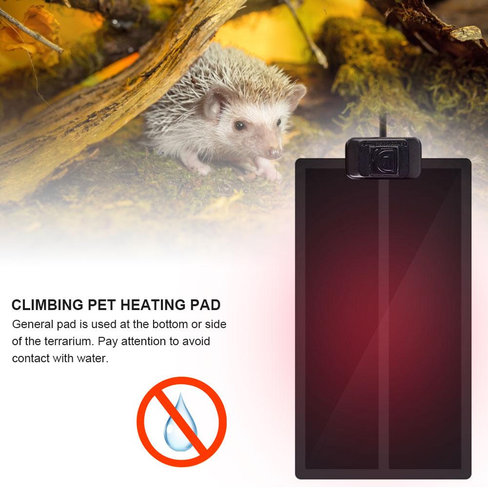 Infrared Reptile Heating Pad Crawling Pet Box Pet Snake Lizard Gecko Heating Temperature Control Hedgehog Hamster Insulation