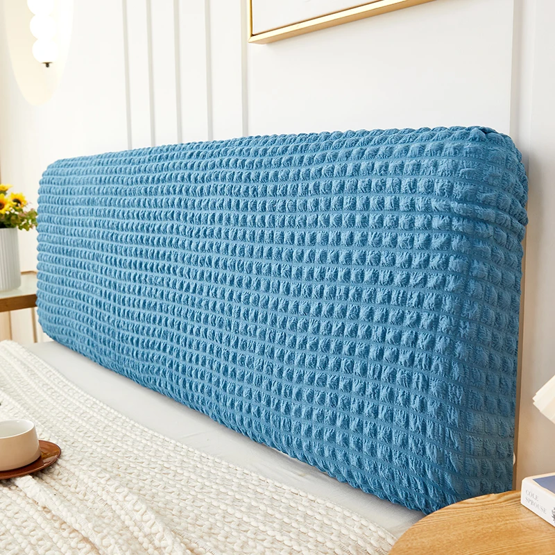 Effen kleur Hoofdeindehoes Tweepersoonsbed Bubble Plaid Elastisch Bedhoofdhoes Stofdichte hoofdsteunhoes voor woondecoratie Seguridadnica Diego Diego Anderson