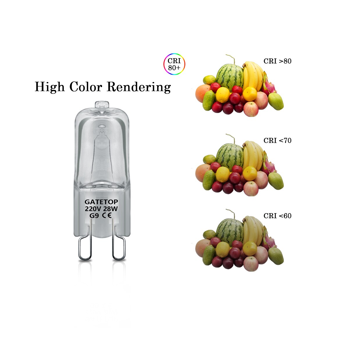 Maat Halogeen Lamp G9 28W 220V Kristallen Kroonluchter Thuis Decoratie