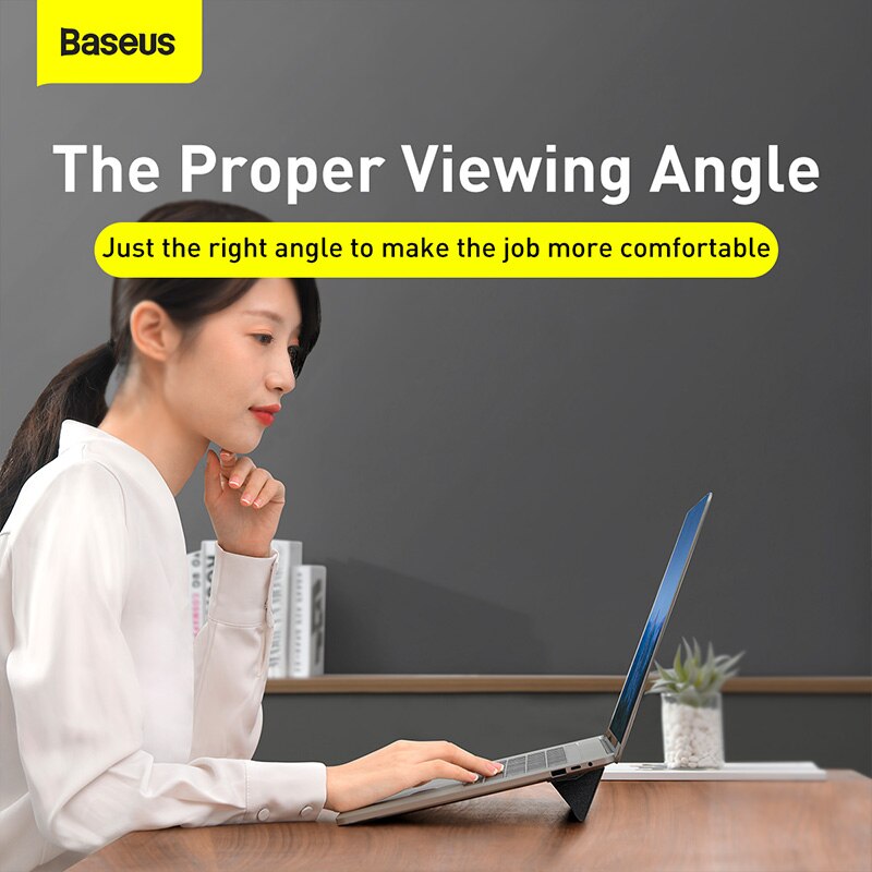 Baseus Opvouwbare Laptop Stand Voor Macbook Air Pro Verstelbare Aluminium Laptop Riser Portable Notebook Stand Ultra Dunne Boek Stand