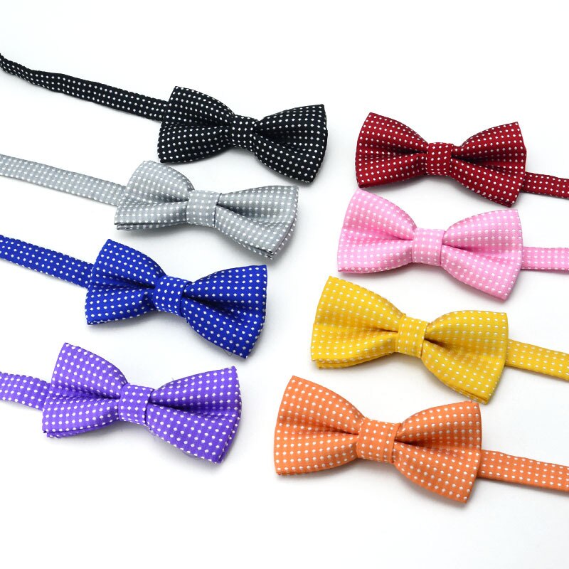 Children Formal Polyester Jacquard Bow Tie Kids Classic Dot Bowties Colorful Butterfly Wedding Party Bowtie Tuxedo Ties