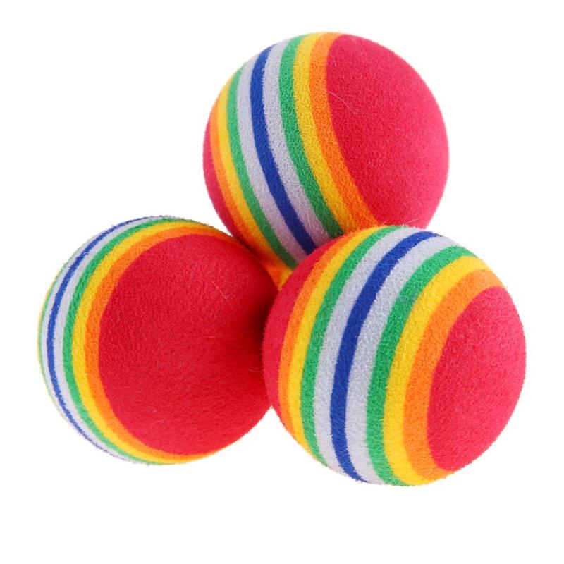 Balle de Golf molle de bande d'arc-en-ciel d'eva avec la longévité et la dureté suffisantes outil d'aide de pratique extérieur d'intérieur 30 pièces 38mm