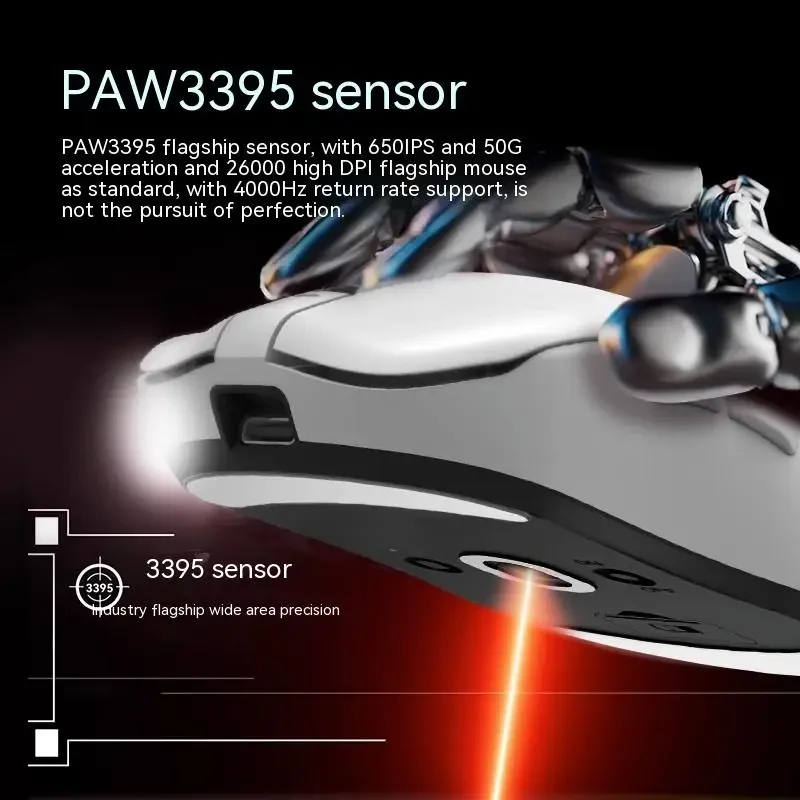 Vgn Dragonfly F1 Moba Pro Max Mouse 2.4g Wired F1 Pro Max Mouse With 4k Receiver Gaming Wireless Dual Mode Mouse
