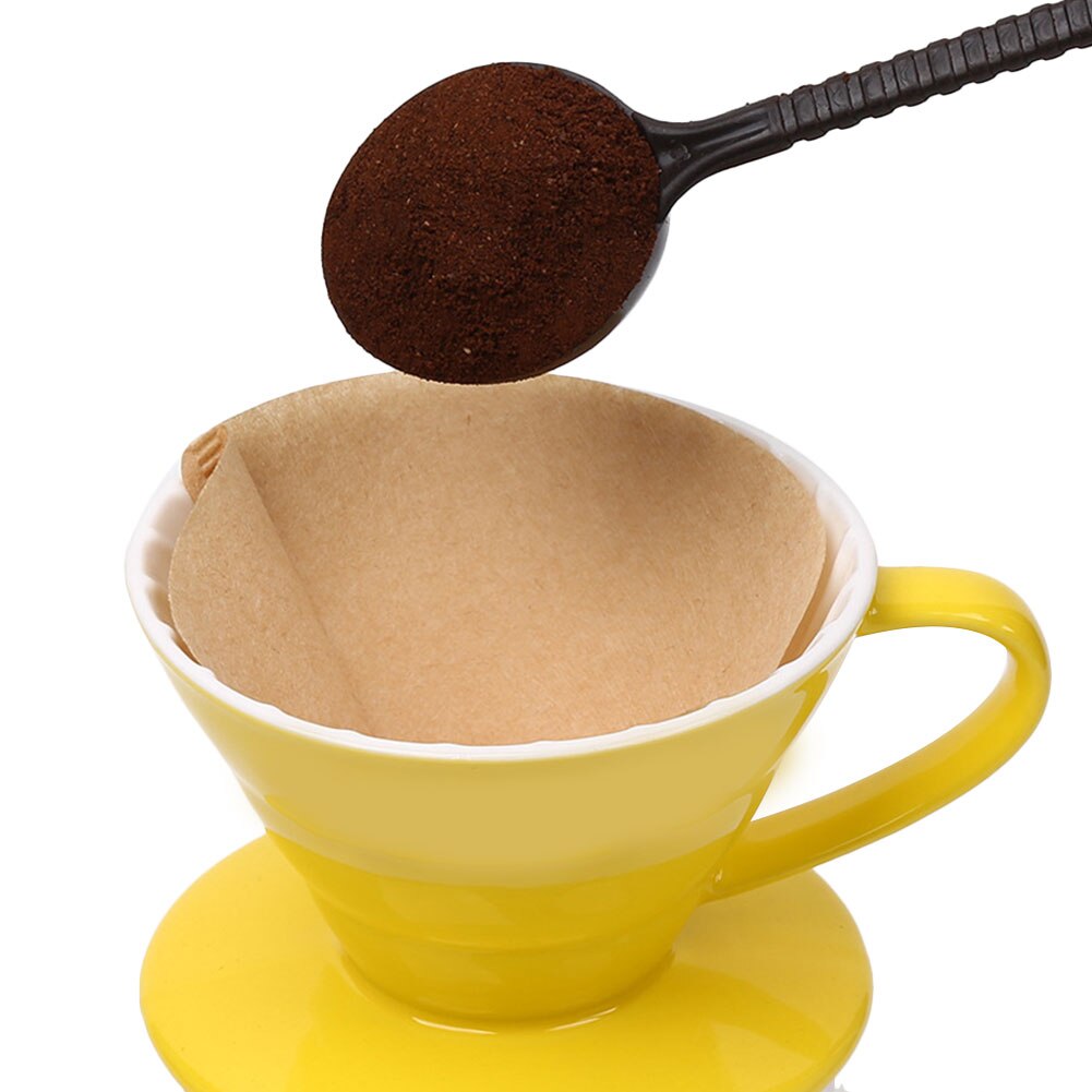 Coffee Filter Paper Unbleached 100% Natural Coffee Filter Paper V60 Style Coffee Maker Fits 1-2 Cups 2020NEW Fast Deliver