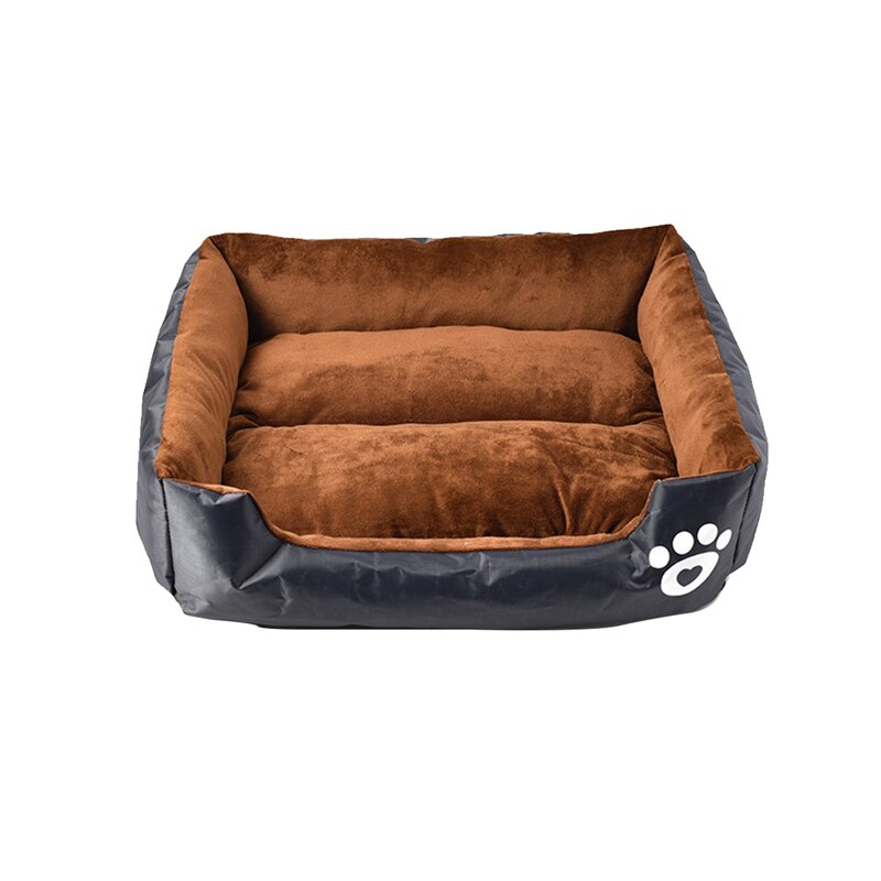 Saco de dormir rectangular para gatos pequeños, sofá para cachorro, cojín para casa, productos para mascotas, accesorios para perros: Black-grey / L