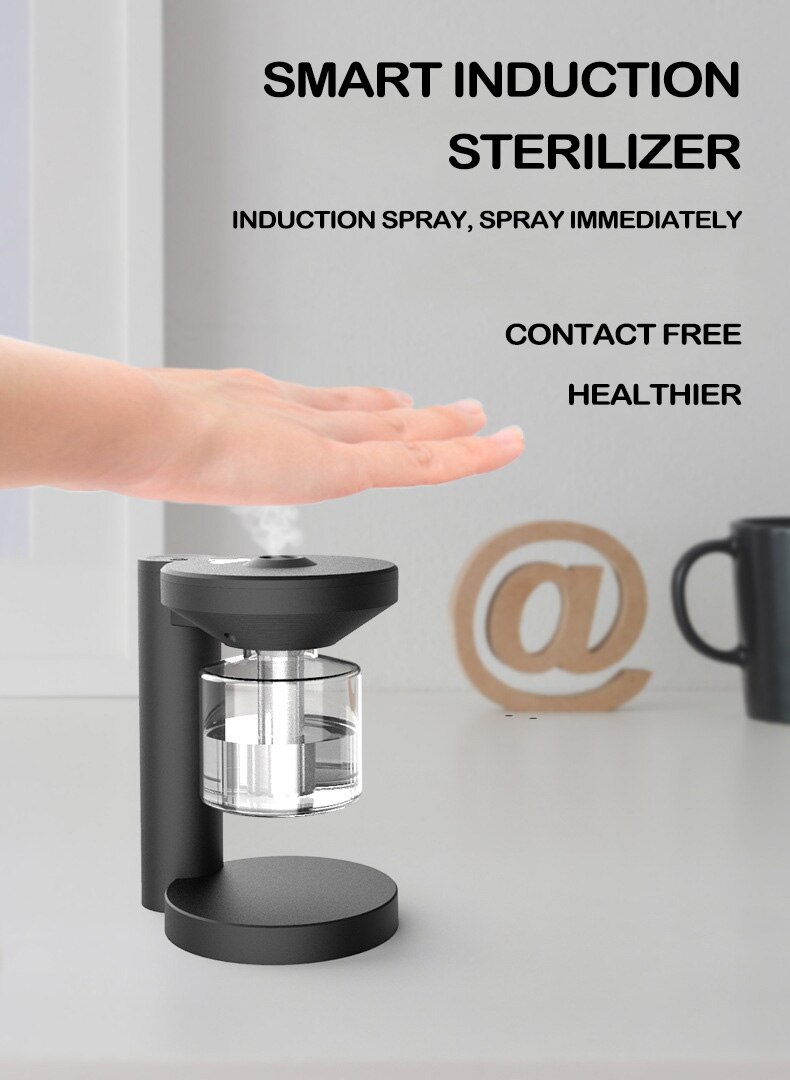 Sprit spray desinfektionsmiddel kontaktfri infrarød automatisk induktion hånddesinfektion sprøjte