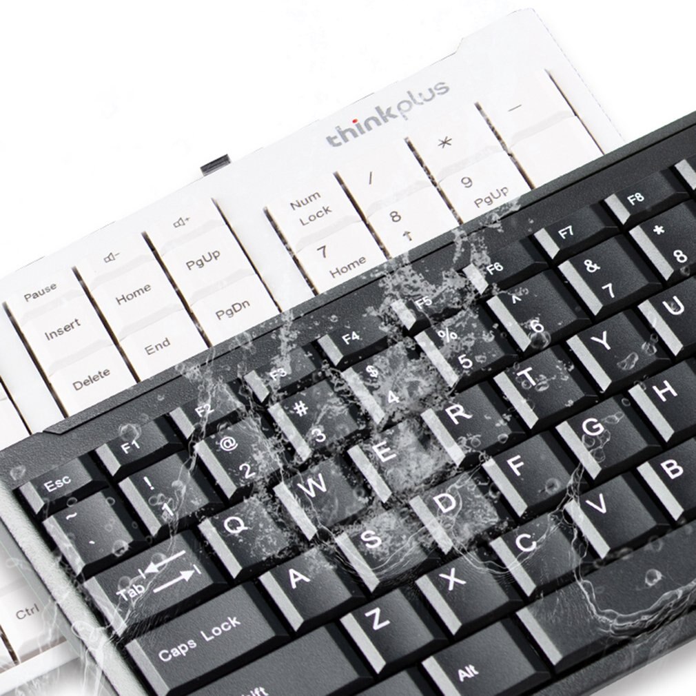 Lenovo Thinkplus Wireless Mouse and Keyboard Set Keyboard and Mouse Computer Business Office Ultra-Thin USB Interface EC200