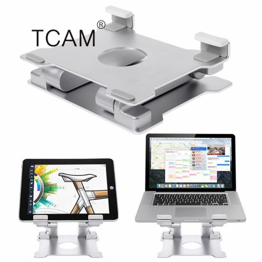 Aluminium Tablet Houder Vouwen Desktop Mount Stand Houder voor iPad Oppervlak Pro
