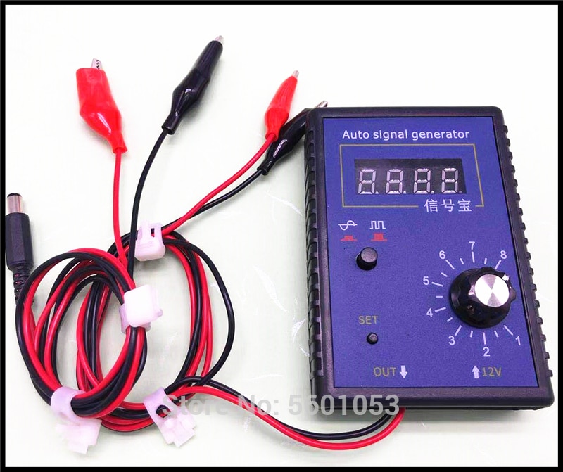 Automobile Signal Simulator Led display Generator Car Hall Sensor and Crankshaft Position Sensor Signal Tester Meter 2Hz to 8KHz