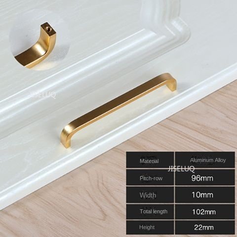 Moderne garderobehåndtak 64mm/96mm/128mm/160mm/192mm solide/hule aluminiumshåndtak kjøkkenmøbelhåndtak skuffhåndtak: Bronse