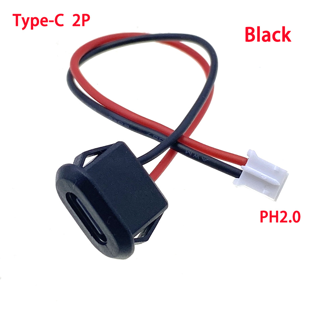 2/4/6P USB-C Connector Type-C Jack Female Type-C With card buckle High Current Fast Charging Jack Port USB-C Charger Plug Socket