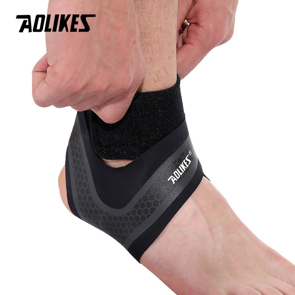 AOLIKES Fitness Ankle Brace Ankle Strap Gym ankle Protection Running Sport Support Guard Foot Bandage Elastic Black univers