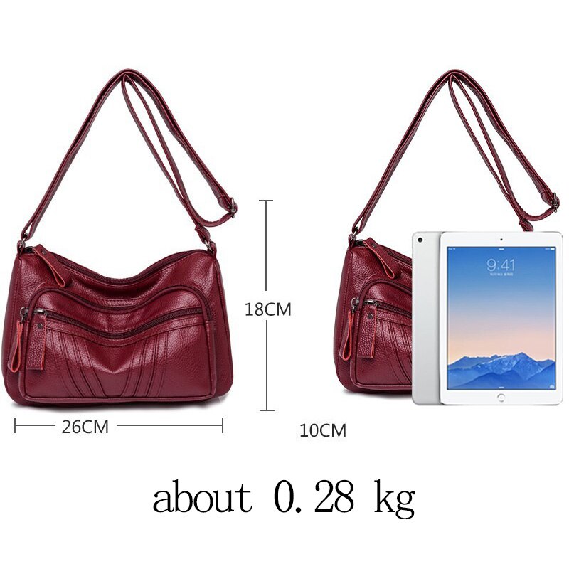 Vintage Schoudertassen Voor Vrouwen Trend Effen Colorpu Leer Vrouwelijke Leisure Crossbody Tas