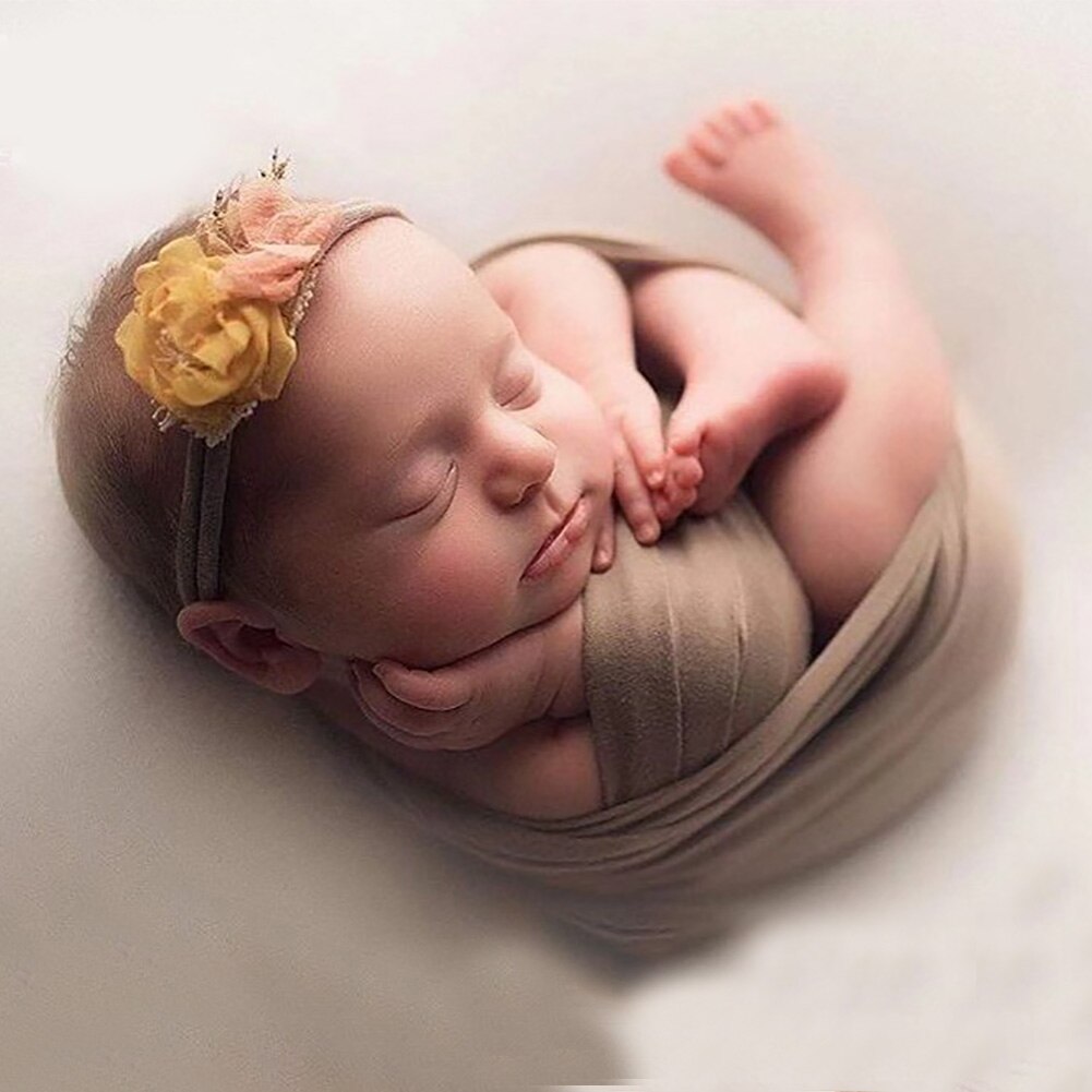 Background DIY Cute Newborn Basket Wraps Baby Props Birthdays Multicolor Soft Backdrop Cloth Photography Blanket: Coffee