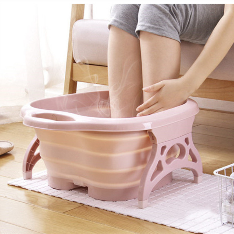 Cubo de baño plegable para masaje de pies, productos de baño para Sauna, bañera y pedicura