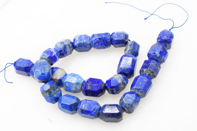 Losse kralen blue lapis lazuli barokke facet 12*16mm voor DIY sieraden maken FPPJ kralen natuur