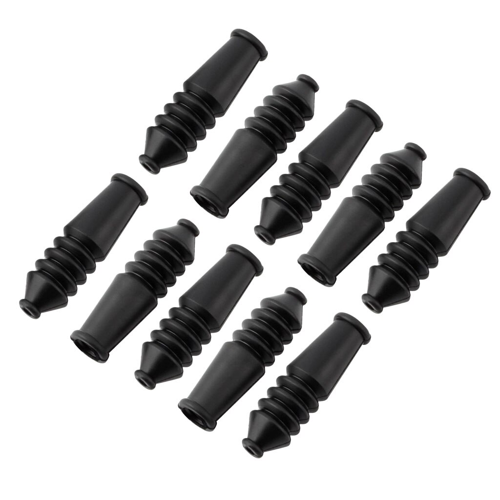 10 Pieces V-Brake Cable Brake Boot Rubber Black Mountain Bike V Brake Boot Bicycle Accessories