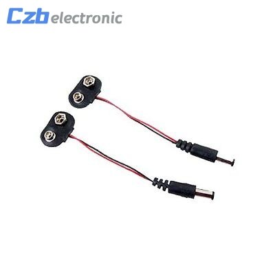 2 STUKS 9V Dc Batterij Kabel Plug Clip Vat Jack Connector voor Arduino DIY IK T type