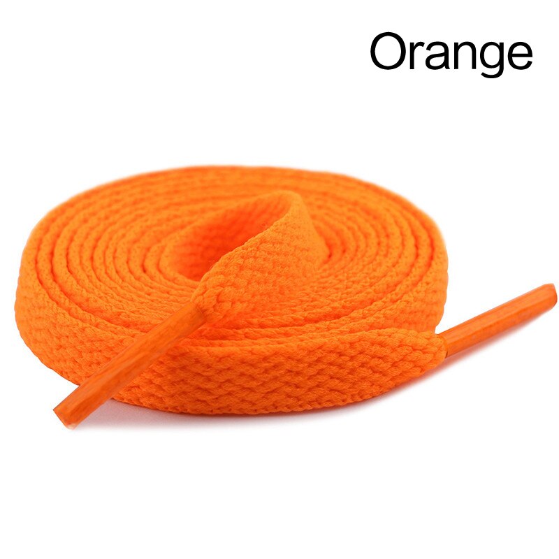 29 colors 1 Pair Shoelace Flat Popular Sports Shoes Laces Casual Canvas Unisex Polyester Shoelaces Shoelace Length 80 100 120 CM: Orange / 100cm