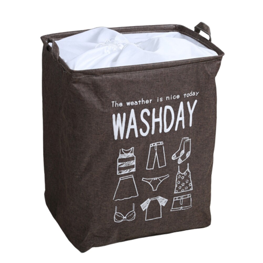Foldable Large Capacity Clothes Underwear Socks Storage Box Basket Organizer: Brown