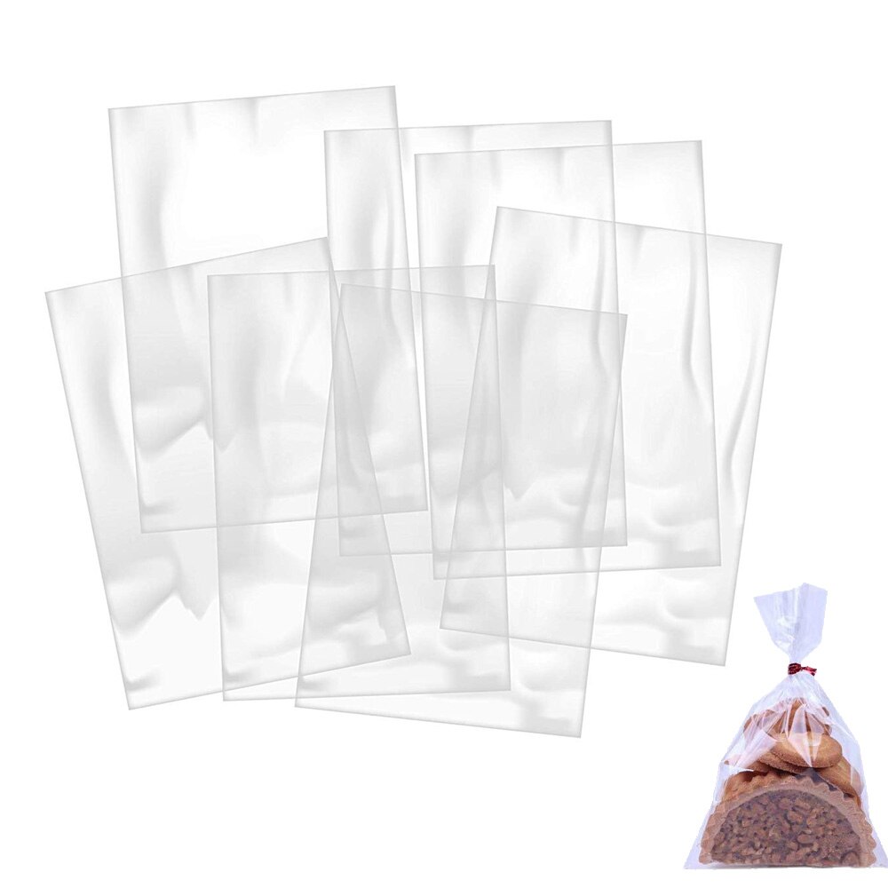 100 pcs 4 Sizes Transparent Oppo Plastic Bags for Candy Lollipop Cookie Packaging Cellophane Bag Wedding Party DIY package