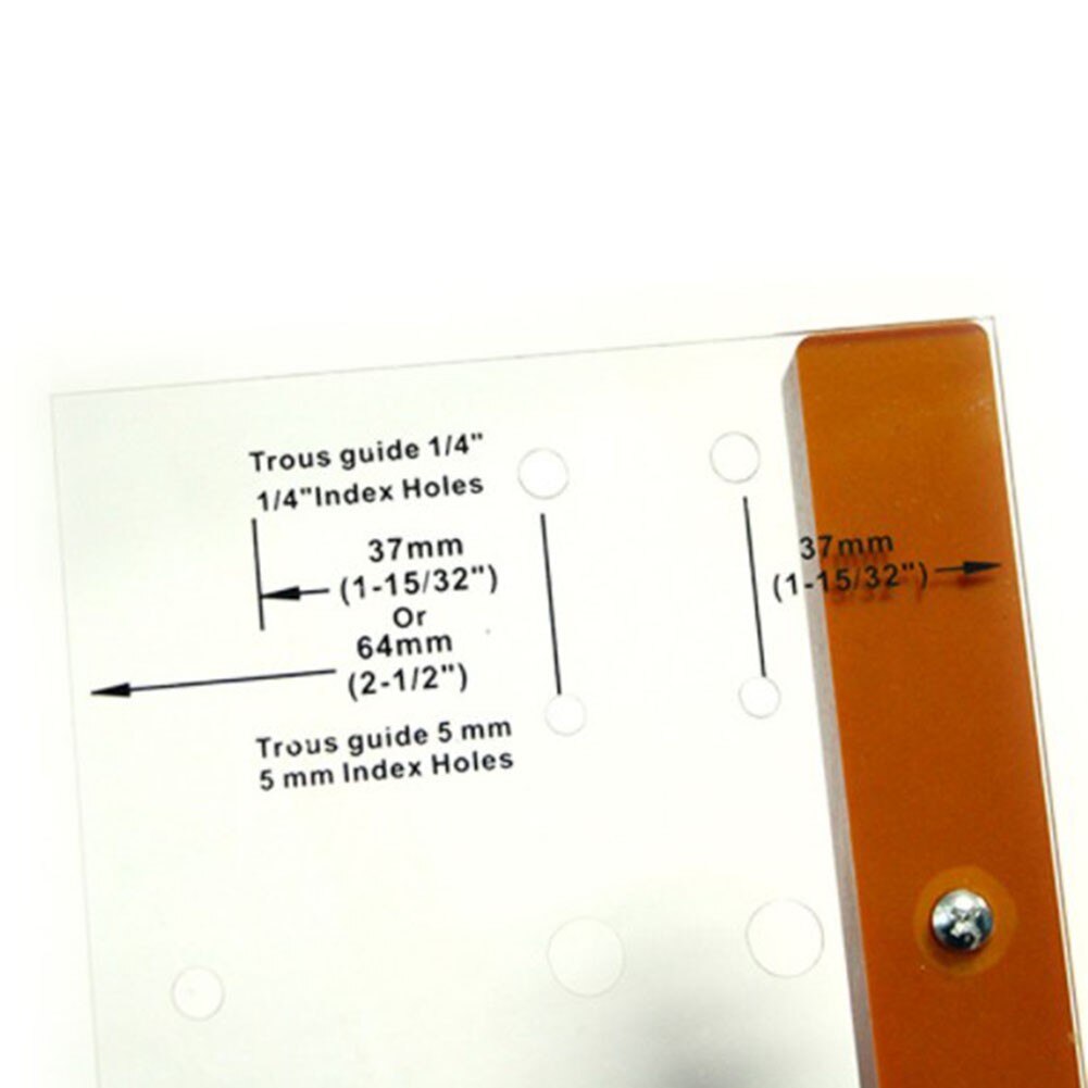 2* Dowel Jig Shelf Pin Drilling 1/4" Limit Drill Furniture Cabinet Door Hole Drill Guide Tool For Round Dowel Hinge Installation