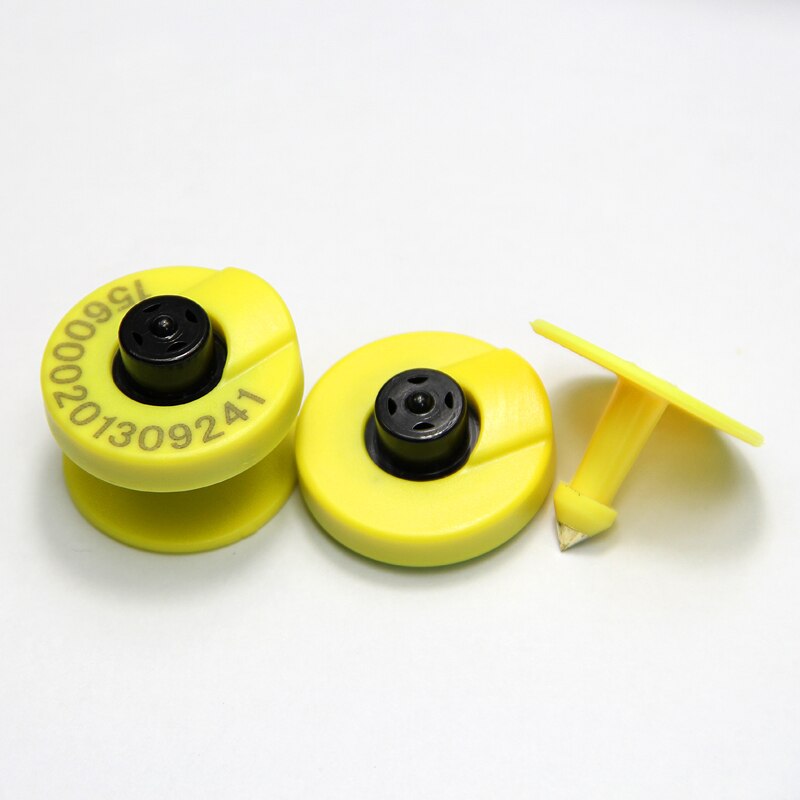 10/pcs 134.2Khz Plastic TPU Waterproof Ear Tag EM4305 Animal ID Male And Female Ear Tag RFID Electronic Identification Ear Tag