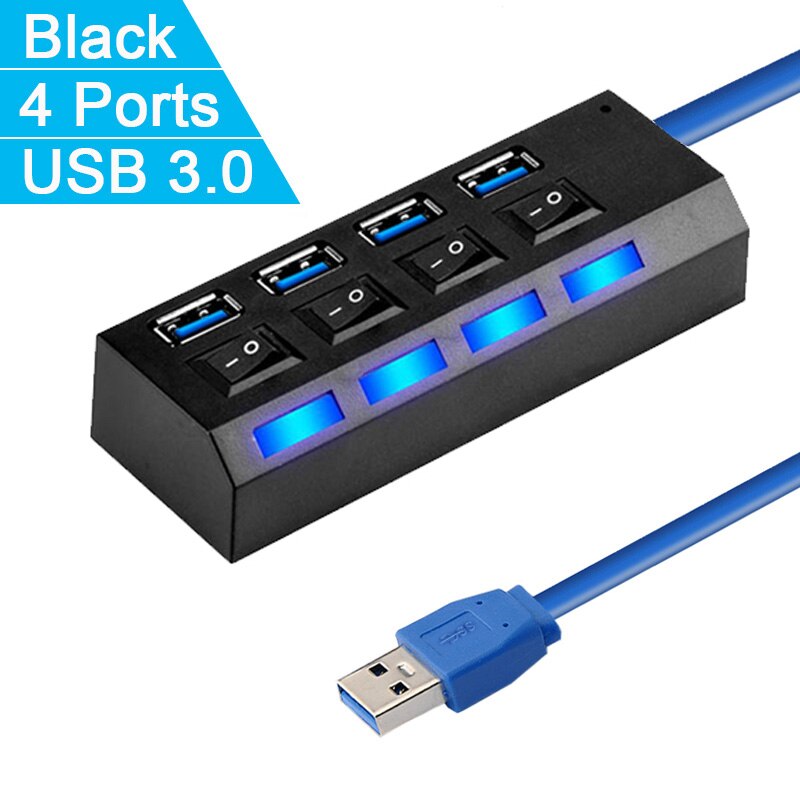 Usb-keskitin 3.0 moniporttinen usb-portti 3/4/7 porttia 2.0 keskitin usb nopea hab-sovitin usb-jakaja tietokoneelle tietokonetarvikkeet