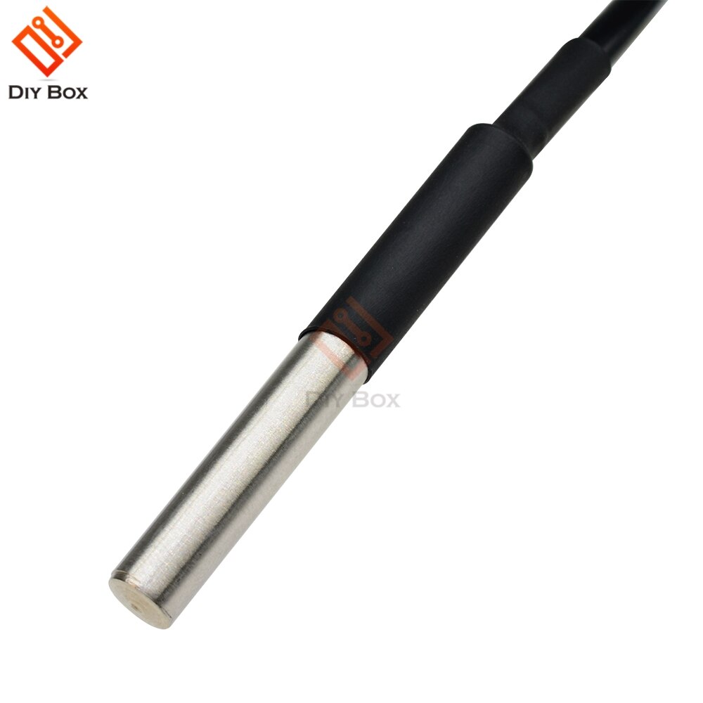 1m/2m/2.5m/3m ds18b20 à prova dntc água digital sensor de temperatura sonda ntc termistor cabo térmico compatível de aço inoxidável