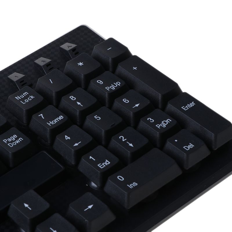 USB Wired Silent Keyboard Waterproof Office 104 Keys Keyboard for Desktop 28GE