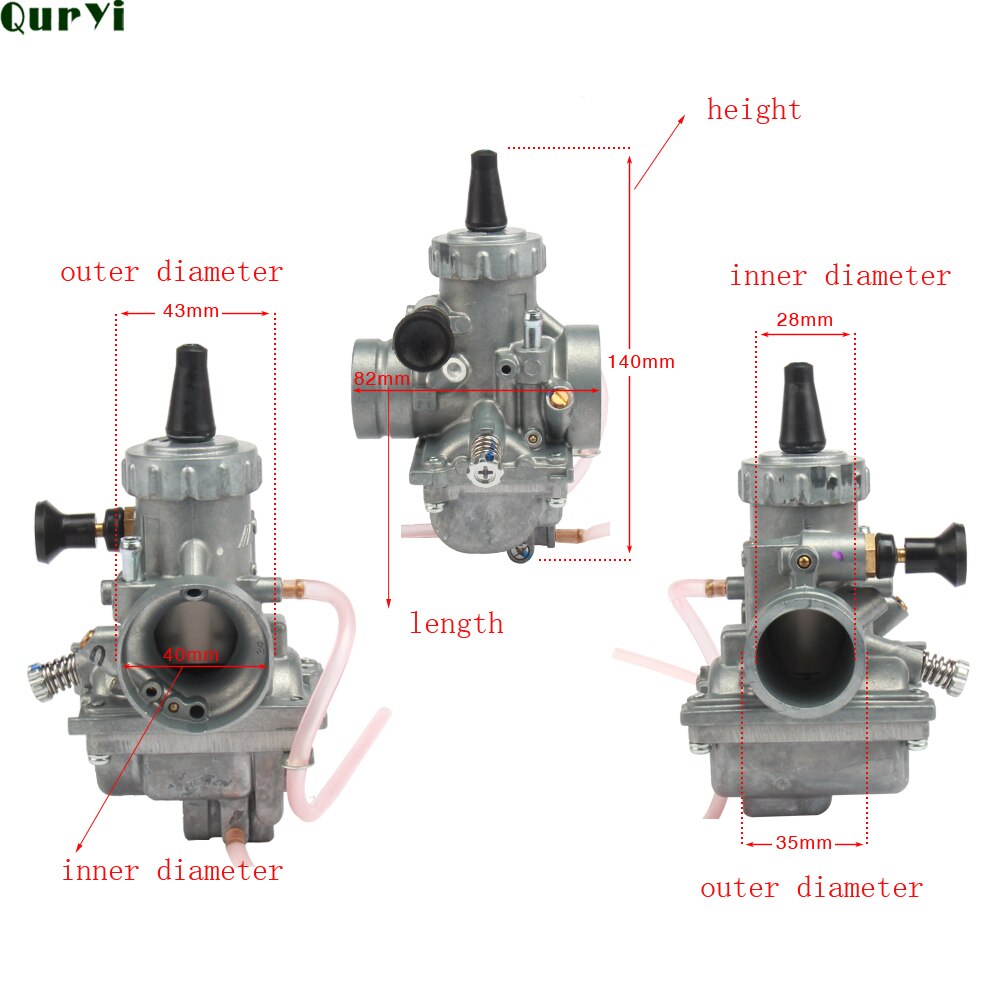 Korkean suorituskyvyn  vm24 28mm kaasutin mikuni carb 125cc 138cc 140cc 150cc 160cc 172cc 180cc 190cc 250cc dirt bike apina atv