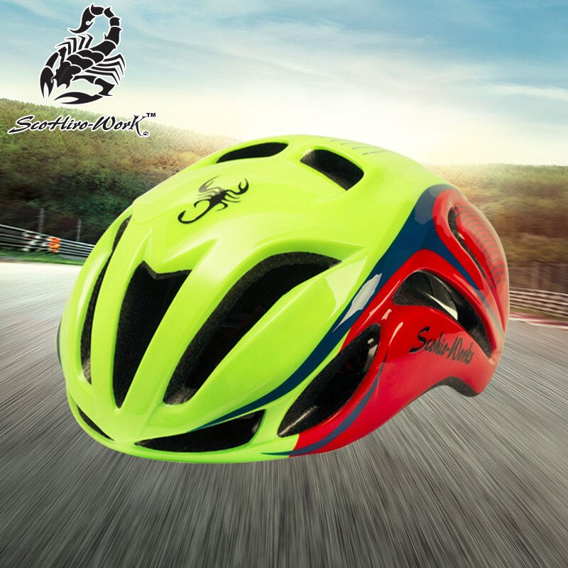 SCOHIRO WORK tt Triathlon caschi da ciclismo ultraleggero road racing bike protezione per adulti aero casco da bicicletta attrezzature donna uomo