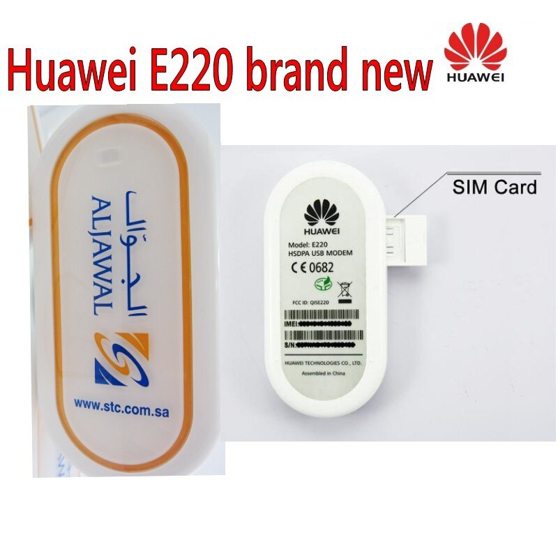 UNLOCKED HUAWEI E220 3g HSDPA USB MODEM 7.2 Mbps draadloze ondersteuning Android tablet Pc