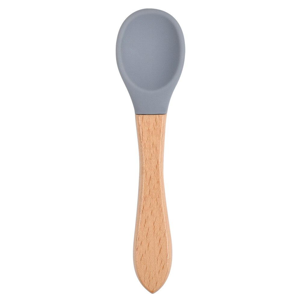 Cuchara de alimentación de bebé de silicona, cucharilla impermeable antideslizante, sin BPA, 1 Uds.: Y18