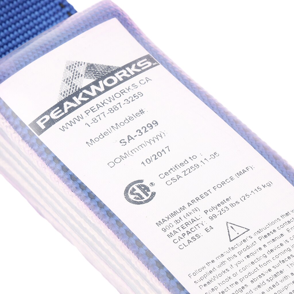 33cm Fall Protection Safety Lanyard Shock Absorber Energy Absorbing Rope