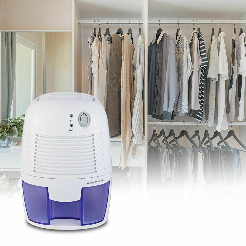 CAHOT-deshumidificador de aire desecante de secadora, minihumidificador portátil de 500ml para oficina en casa, absorbente de humedad, gabinete deshumidificador de poco ruido