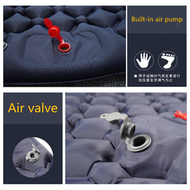 Ultra-light Inflatable Cushion Outdoor Hiking Tent Built-in Sleeping Pad Press Inflatable Mattress