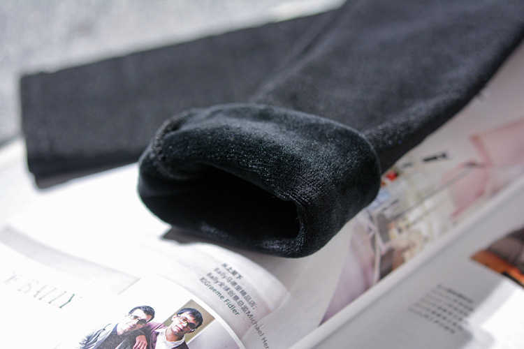 Mallas gruesas de lana para mujer, Leggings gruesos, ajustados, a la , informales, brillantes, de cintura alta, color negro, para Otoño e Invierno