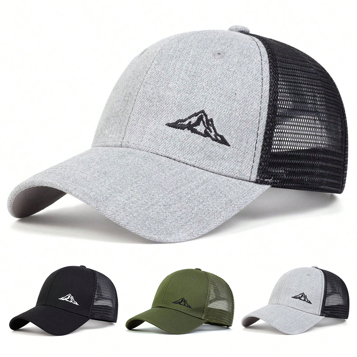 Casquette de Baseball unisexe avec broderie de plage de montagne, chapeaux décontractés réglables pour l'extérieur, chapeau de papa, chapeau de protection solaire, printemps et été