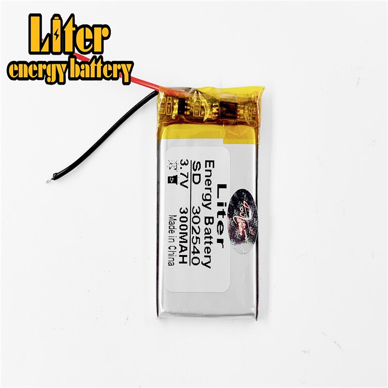 302540 3,7 V 300 mah Li-Polymer Li-Ion Batterie Für MP3 MP4 DVR GPS spielzeug Lautsprecher Fahren recorder texet T-279 302439