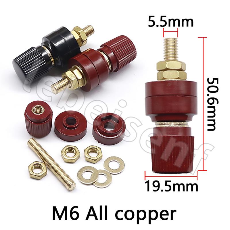 6mm Remote Battery Power Junction Connector Premium Post Terminal Kit Stud Accessory Universal Replacement Automotives